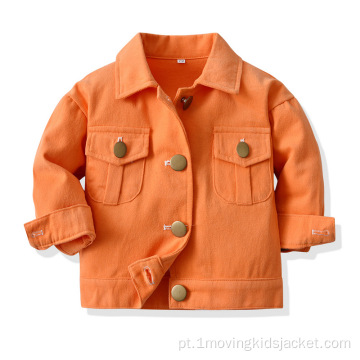 Jaqueta nova de outono para crianças jaqueta casual de lapela